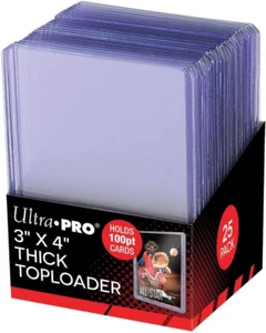 3" X 4" Super Thick 100PT Toploader 25ct - Picture 1 of 1