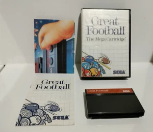 Vintage Sega Master System Great Football 1987 Complete! With Manual - Picture 1 of 10
