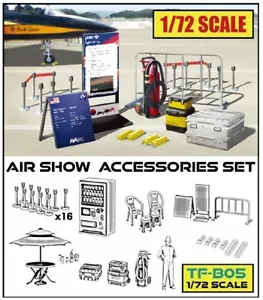 Tori Factory 1/72 Air Show Accesories Set Diorama Resin Model Kit #TFB05 - Picture 1 of 13