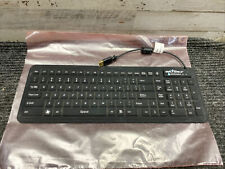Used Seal Shield Waterproof Keyboard S106G2r2 Black Silicone 