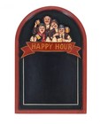 Tabella in legno per bar pub Happy Hour lavagna menu per ingresso insegna locale