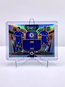 Panini Select EPL 2023/24 Enzo Fernandez & Moises Caicedo Dual Swatch Chelsea - Picture 1 of 2