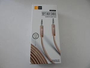 Case Logic Universal 10FT AUX Premium Cable 3.5mm Gold New - Picture 1 of 3