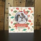 Personalised Christmas Photo Pet Card Dog Cat Puppy Kitten Pets Love Paws Bauble