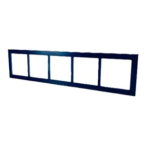 Busch Jaeger 1725-223 Abdeckrahmen 5-fach Glas Purpur - Busch-axcent® pur - Bild 1 von 2