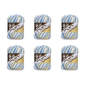 Sugar'N Cream Super Size Sunkissed Yarn - 6 Pack of 85g/3oz - Cotton - 4 Medi... - Picture 1 of 12