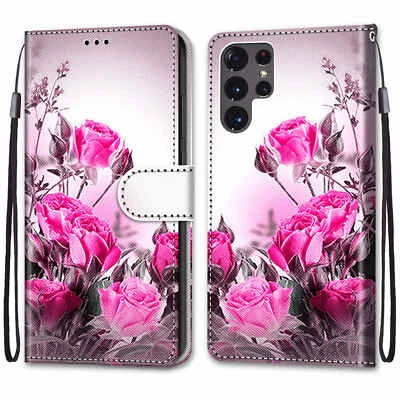 Para Samsung Galaxy S25 S24 S23 S22 S21 FE Cuero Magnético Abatible Tarjeta Billetera Estuche Foto 1 de 4