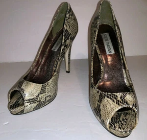 Mujer STEVE MADDEN 4 1/2" Tacones Altos Talla 8 M Todos los Materiales Hechos por el Hombre - Imagen 1 de 12
