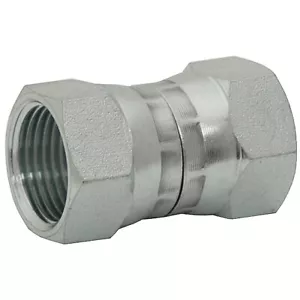 JIC 12 Female Swivel x JIC 12 Female Swivel Straight Adapter 9-6508-12-12 - Picture 1 of 2