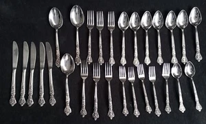 Vintage Versailles Posten 28 Stck. MSI Japan Edelstahl Rose Besteck Gabeln Löffel Messer - Bild 1 von 9