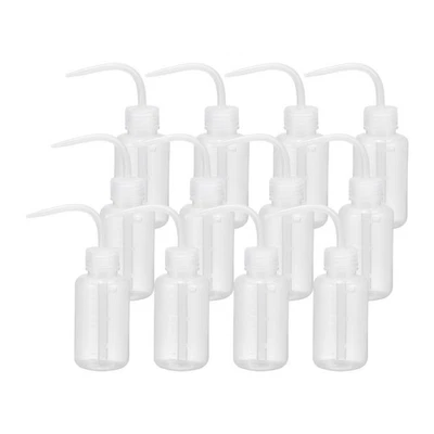 Botella de agua transparente para exprimir pestañas de plástico de 12 piezas 150 ml 5 oz Foto 1 de 4