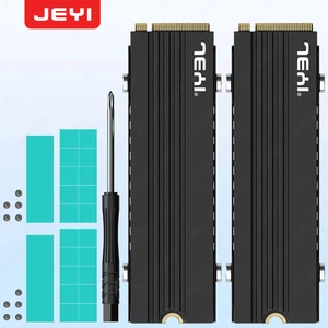 JEYI Confezione da 2 Dissipatori M.2 per PS5/PC, Altezza 7mm Alluminio Convettivo SSD Cooler - Foto 1 di 6