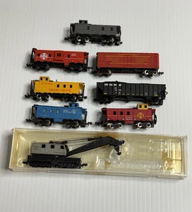 For Parts N Scale Lot CON-COR Grey CRANE Caboose Hopper Union Pacific Baby Ruth - Picture 1 of 12