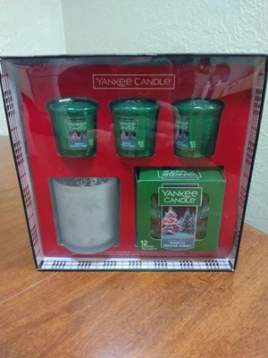 Yankee Candle Magical Frosted Forest Tea Box Gift Bundle New Sealed - Image 1 of 4