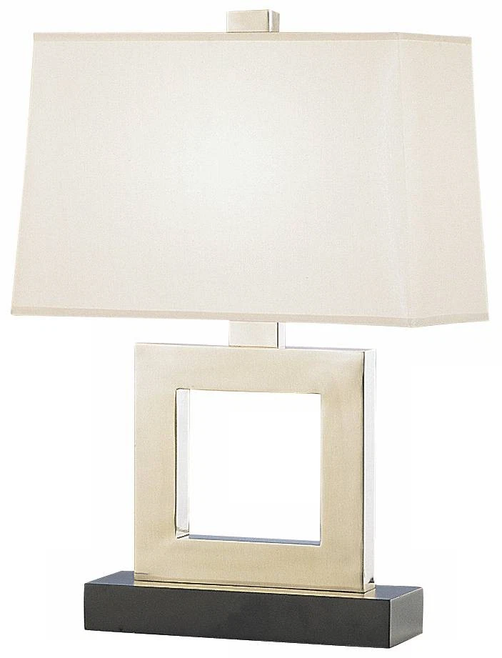 Lámpara de mesa Robert Abbey Duncan 20 3/4" de alto plateado cuadrado Foto 1 de 1