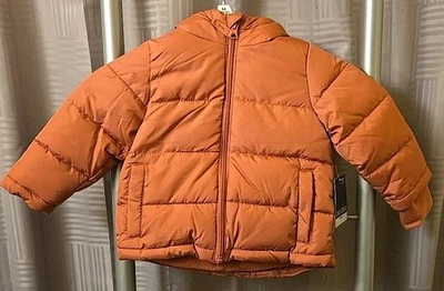 Chaqueta acolchada con capucha de sherpa talla 18 meses Okie Dokie para niñas pequeñas nueva con etiquetas Foto 1 de 4