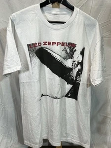 Led Zeppelin Rock And Roll Band White Tshirt - Used - Picture 1 of 4