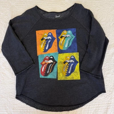 The Rolling Stones Sx Large Unisex Long Sleeve T-Shirt 4-Panel Tongues - Image 1 of 4