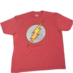 The Flash Shirt Men’s Size XL DC Comics Red Faded - Picture 1 of 10