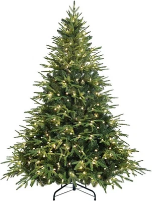 7.5ft Pre-Lit Artificial Christmas Tree Classic Blue Spruce Tree w/ 400 Lights - Image 1 of 4
