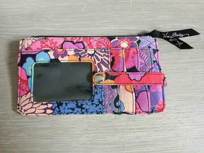 Vera Bradley Enchanted Garden Ultimate Card Case Wallet Colorful Floral Foto 1 de 4