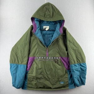 Vintage LL Bean Jacket Mens Medium (Fits Large) Insulated Aztec Anorak 90s USA - Picture 1 of 20