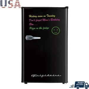 Retro Mini Fridge Eraser Board Compact Refrigerator W/ Adjustable Shelves New - Picture 1 of 12