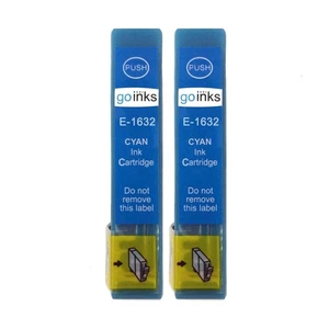 2 Cyan Ink Cartridges non-OEM to replace T1632 (16XL) Compatible for Expression - Picture 1 of 2