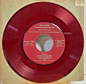 ARTURO TOSCANINI Mozart Sym in E-flat 3rd Mvt RCA Red Victor EOCX-354 Comm Promo - Imagen 1 de 7