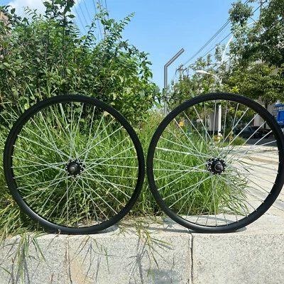 DONSP1986 Heavy Duty 26" Bicycle Wheel w/Freewheel, 36 Spokes Bike Rim Front&Rear 10G 680g