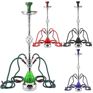 Rotar Premium Moderno Mya 4 Mangueras Rotador Cromo Hookah Shisha Tubo Egipcio GRANDE - Imagen 1 de 5