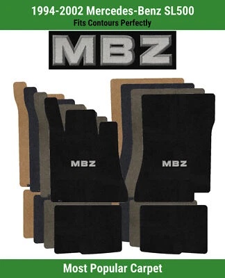 Alfombrillas delanteras y traseras Lloyd Ultimat para Mercedes-Benz SL500 '94-02 con apliques MBZ Foto 1 de 4