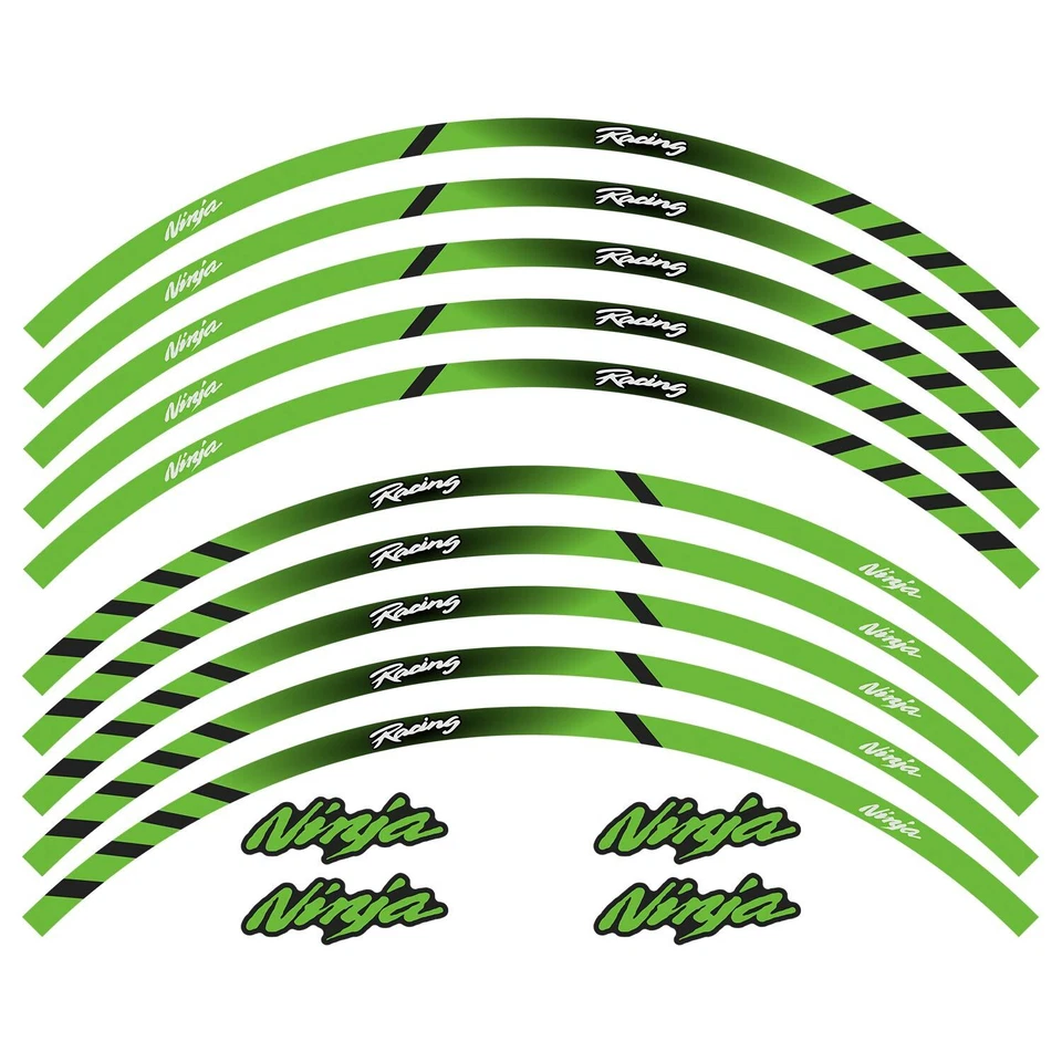 Cinta adhesiva reflectante para llanta de tira de rueda de 17" 18" para Honda Suzuki Kawasaki Yamaha Foto 1 de 1