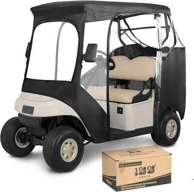 Carcasa de carro de golf para 2 pasajeros para EZGO TXT RXV cubierta impermeable para lluvia de conducción Foto 1 de 4