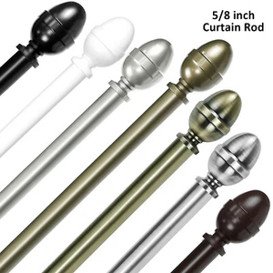 Barra de cortina ajustable de bellota de 5/8", 28”-48"/48"-84"/84"-120" - Imagen 1 de 65