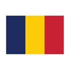 Autocollant Drapeau Chad Tchad sticker flag Taille:8 cm