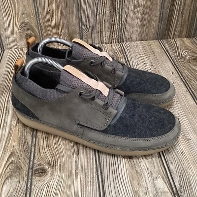 Zapatos cómodos Clarks Nature IV para mujer de cuero gris nobuck con cordones talla 10 medianos Foto 1 de 4