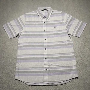 Travis Mathew Shirt Mens Medium Short Sleeve Button Up Golf Preppy Colorful - Picture 1 of 10