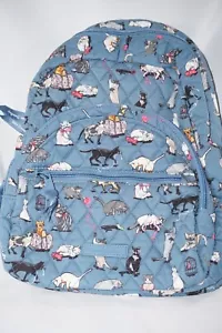 VERA BRADLEY ESSENTIAL COMPACT BACKPACK CAT'S MEOW NWT - Picture 1 of 3