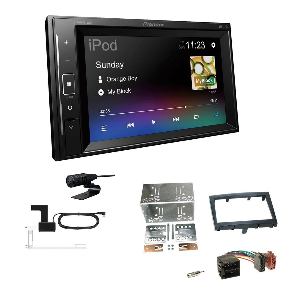 Pioneer DMH-A240DAB Autoradio Bluetooth für Porsche Cayman Facelift 2009-2013 - Bild 1 von 4