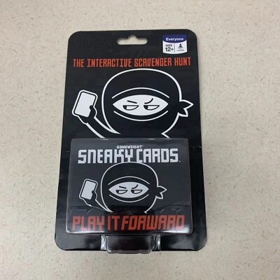 Gamewright Play It Forward Scavenger Hunt Sneaky Cards Complete Game New Sealed - Image 1 of 3
