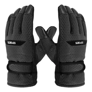 Mens Winter Thermal Warm Gloves Water&Wind Proof Skiing Driving Work Gloves - Picture 1 of 10