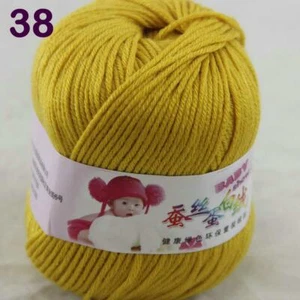 Sale 1 Balls x 50g DK Baby Soft Cashmere Silk Wool Hand Knitting Crochet Yarn 38 - Picture 1 of 6