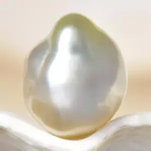 Perla dei mari del sud bicolore barocco 12,63 mm Maluku Indonesia 1,66 g non forata - Foto 1 di 7