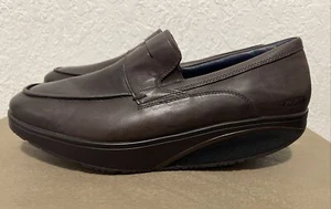 MBT Asante 7 Shoes US Brown Leather Slip On Comfort Loafers Men’s Size 9 - 9.5 - Picture 1 of 6