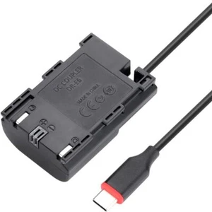 Dummy-Batterie For Canon EOS 5D 6D 7D Mark II III IV 5DS R WFT-E7 - Bild 1 von 10