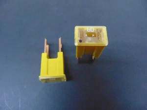 2 Stück KFZ Sicherungen 60 A Ampere gelb Japan Typ B Blocksicherungen PAL B - Bild 1 von 1