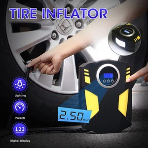 Heavy Duty Portable Air Compressor Car Tire Inflator Electric Pump Auto 12V - Picture 1 of 15