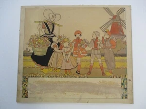 ORIGINAL PAINTING ANTIQUE BOOK ILLUSTRATION VINTAGE ART DECO PORTRAIT 1920'S - Picture 1 of 10