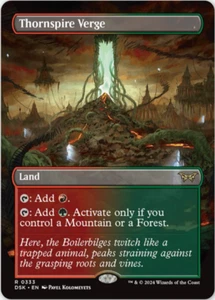 MTG Thornspire Verge DSK NM Rare Land Borderless 333 Duskmourn Magic - Picture 1 of 2